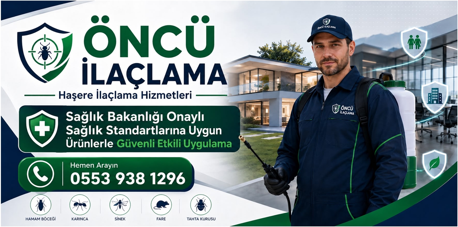 Öncü İlaçlama İstanbul böcek ilaçlama ve haşere kontrol hizmetleri